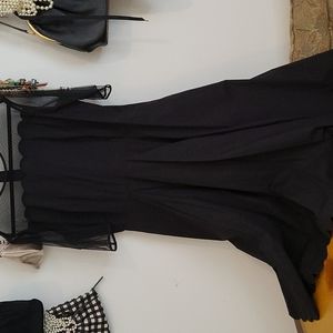 Black midi fit and flair dress Eshakti 18 XL